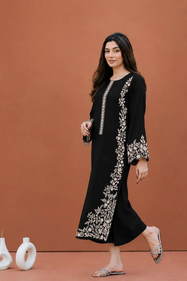 Inaya | Premium Embroidered Unstitched Dhanak 2PC Suit
