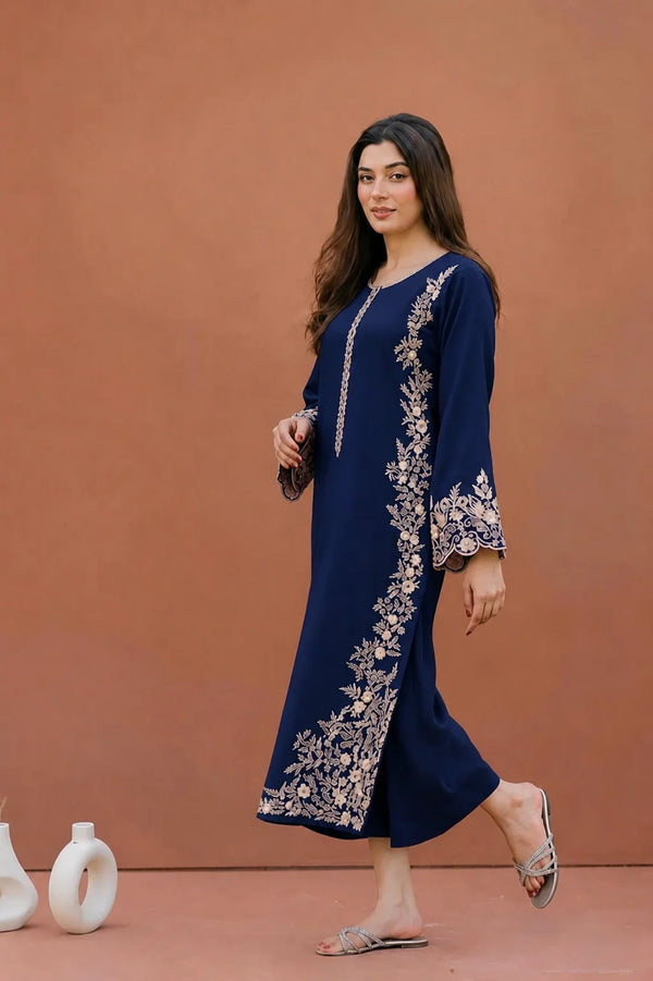 Inaya | Premium Embroidered Unstitched Dhanak 2PC Suit