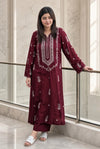 Afsheen | Premium Embroidered Unstitched Dhanak 2PC Suit