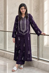 Afsheen | Premium Embroidered Unstitched Dhanak 2PC Suit
