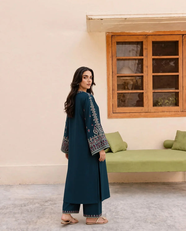 Chantelle | Premium Embroidered Unstitched Dhanak 2PC Suit