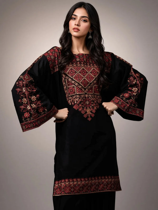 Dastaan | Premium Embroidered Unstitched Dhanak 2PC Suit