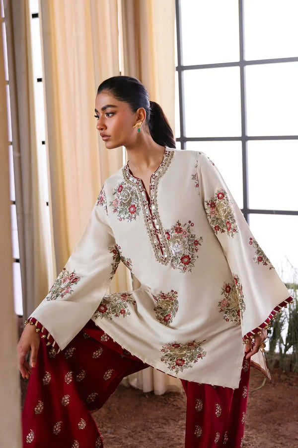 Eshal | Premium Embroidered Unstitched Dhanak 2PC Suit