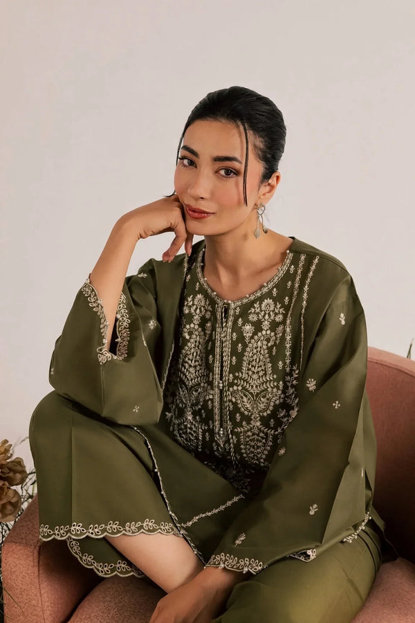 Jazmine | Premium Embroidered Unstitched Dhanak 2PC Suit