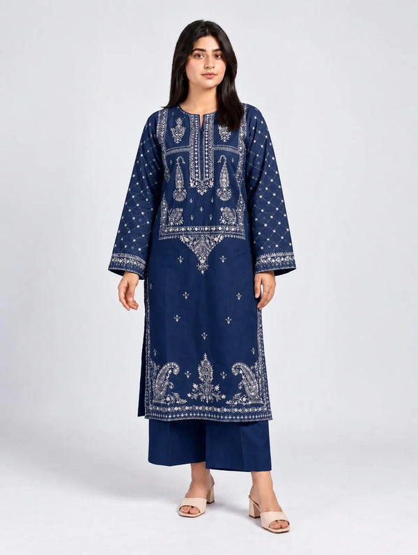 Mahnoor | Premium Embroidered Unstitched Dhanak 2PC Suit