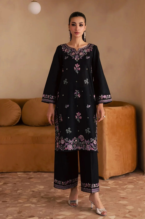 Noore | Premium Embroidered Unstitched Dhanak 2PC Suit