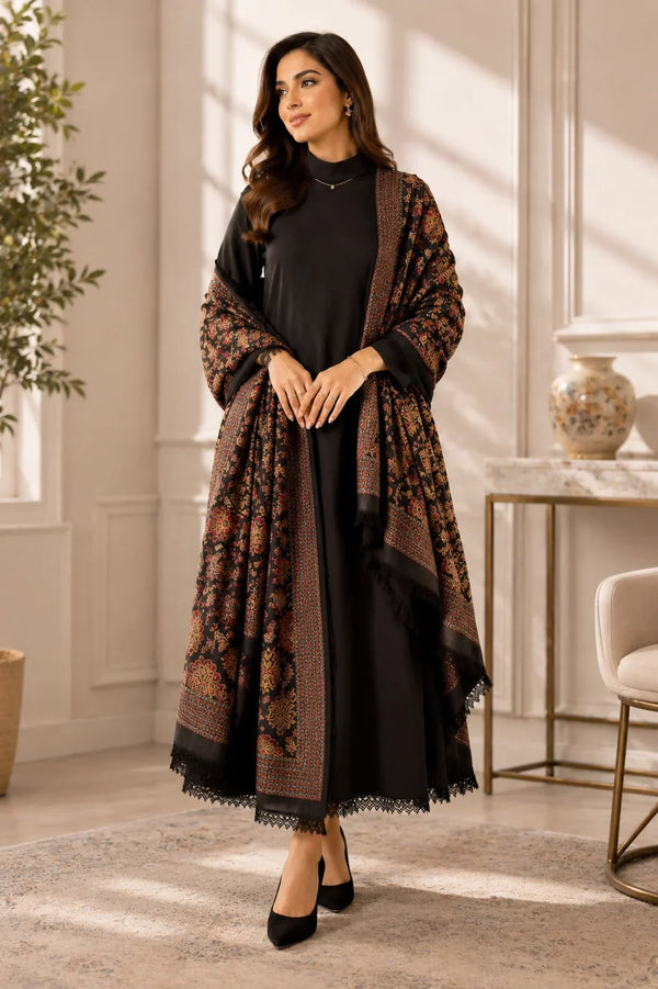 Bareeze | Premium Embroidered Ready to Wear Karandi Shawl