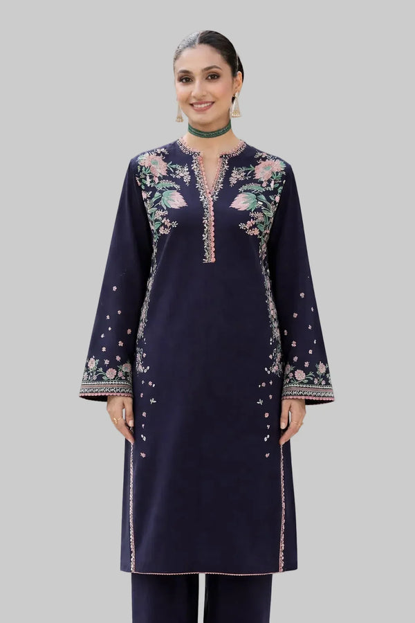 Zyra | Premium Embroidered Unstitched Dhanak 2PC Suit