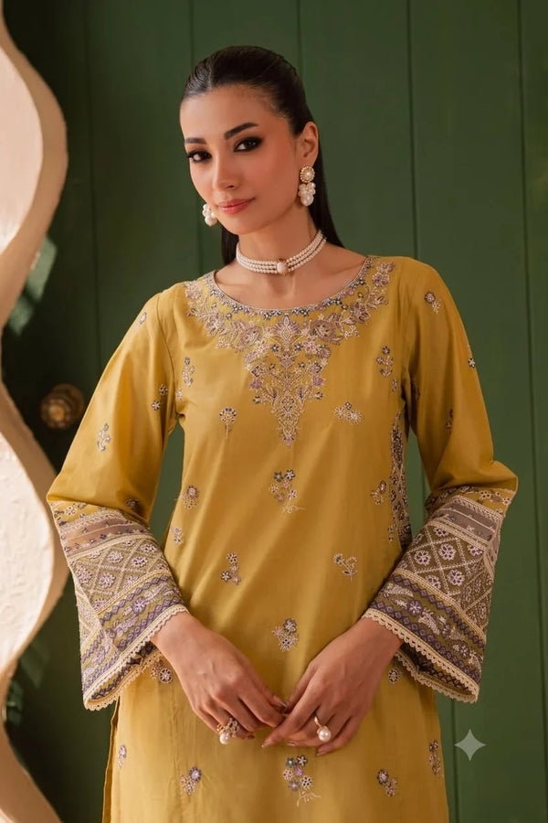 Zarif | Premium Embroidered Unstitched Dhanak 2PC Suit