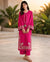 Maria | Premium Embroidered Unstitched Dhanak 2PC Suit | Shocking Pink