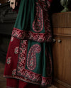Hina | Premium Embroidered Unstitched Dhanak 3PC Suit
