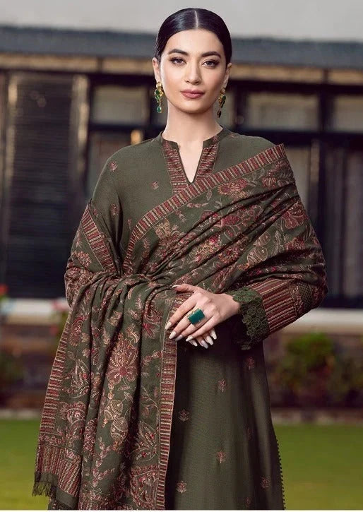 Bareeze | Premium Embroidered Unstitched Dhanak 3PC Suit