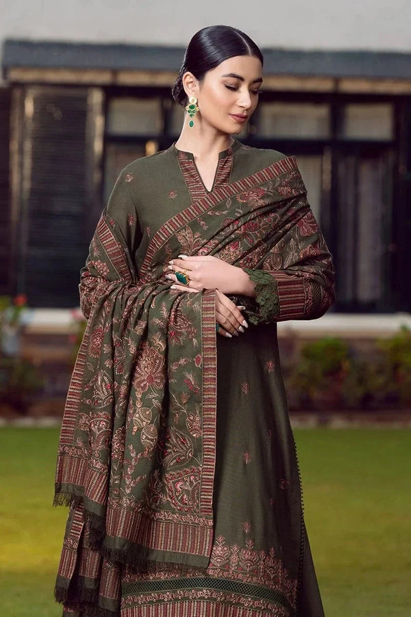 Bareeze | Premium Embroidered Unstitched Dhanak 3PC Suit