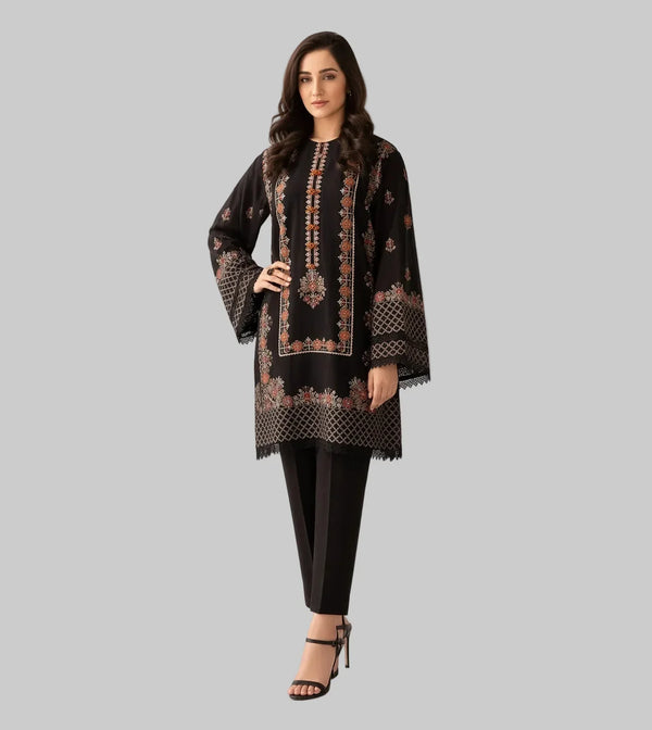Ahat | Premium Embroidered Unstitched Dhanak 2PC Suit