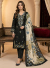 Lime Light | Premium Embroidered Unstitched Dhanak 3PC Suit