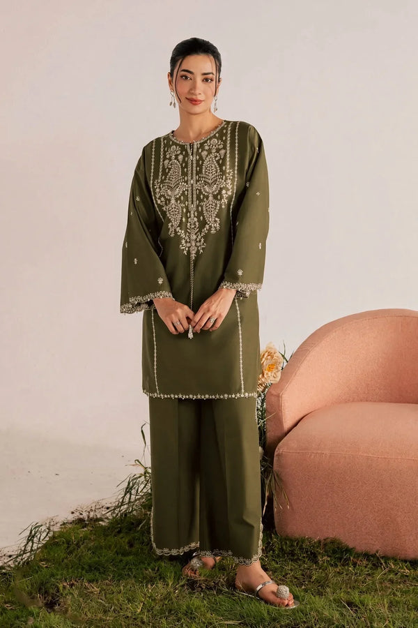 Jazmine | Premium Embroidered Unstitched Dhanak 2PC Suit