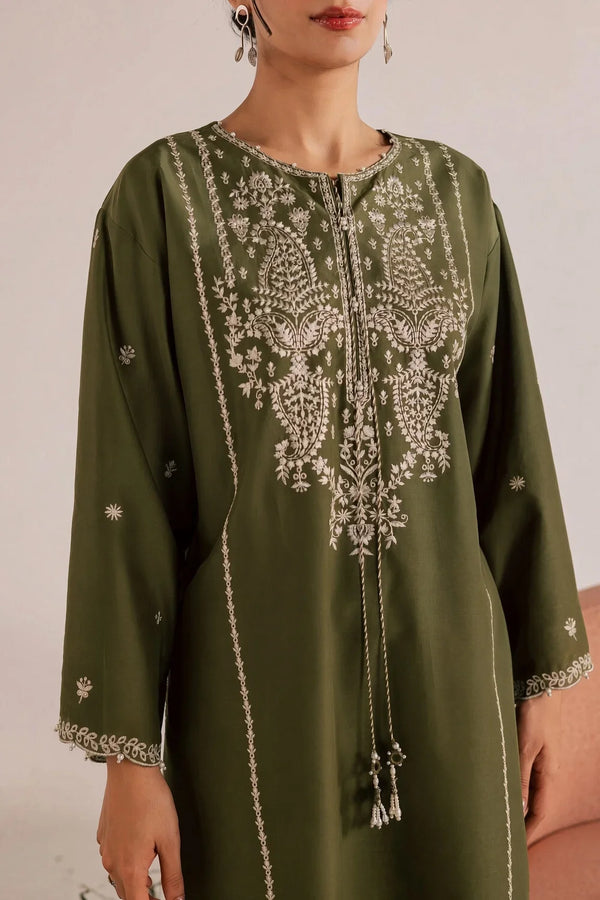 Jazmine | Premium Embroidered Unstitched Dhanak 2PC Suit