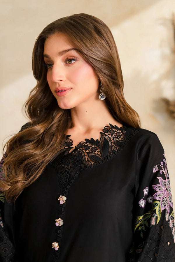 Kyra | Premium Embroidered Unstitched Dhanak 2PC Suit