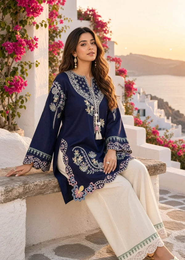Laraib | Premium Embroidered Unstitched Dhanak 2PC Suit