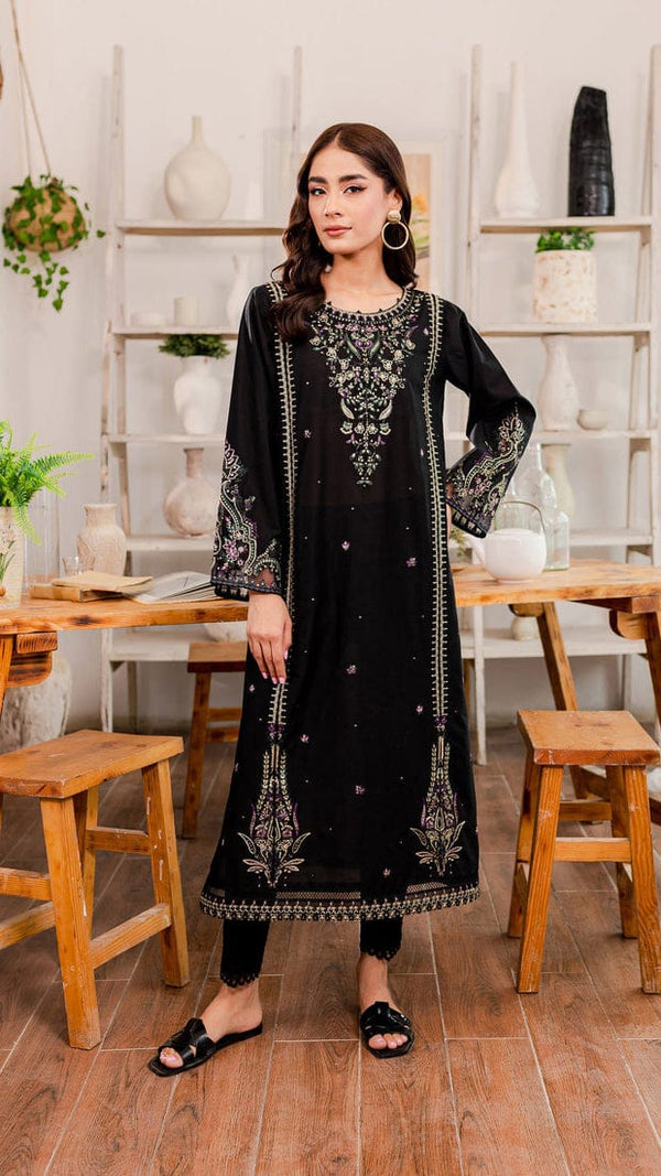 Manat | Premium Embroidered Unstitched Dhanak 2PC Suit