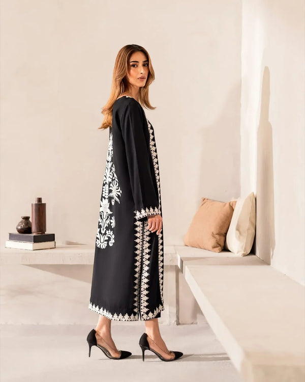 Nishma | Premium Embroidered Unstitched Dhanak 2PC Suit