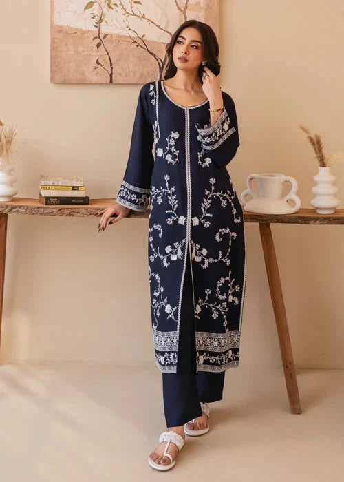 Payal | Premium Embroidered Unstitched Dhanak 2PC Suit