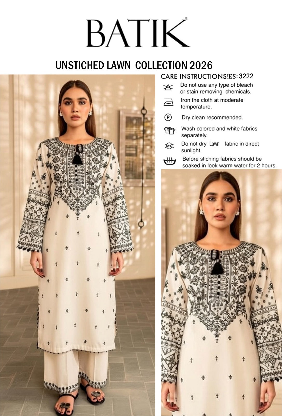 EMBROIDERED 2PC LAWN COLLECTION D-/167