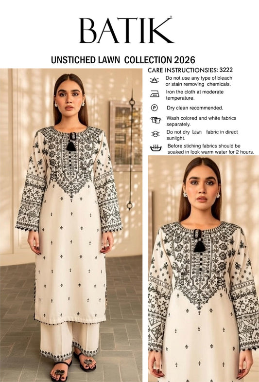 EMBROIDERED 2PC LAWN COLLECTION D-/167