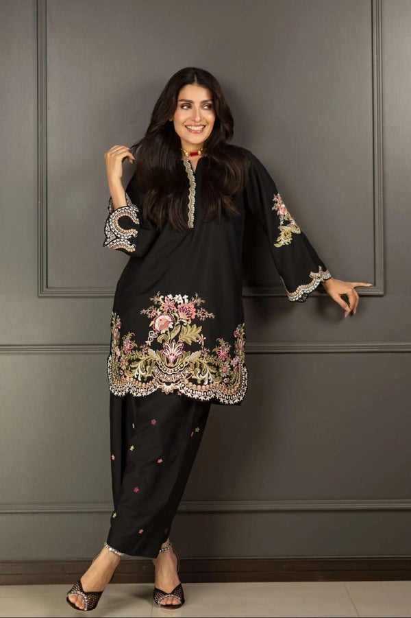 Gul Bahar-✦-Premium Unstitched Dhanak Embroidered 2pc Suit