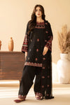 𝗟𝗮𝗷𝘄𝗮𝗻𝘁𝗶-✦-Premium Unstitched Dhanak Embroidered 3pc Suit