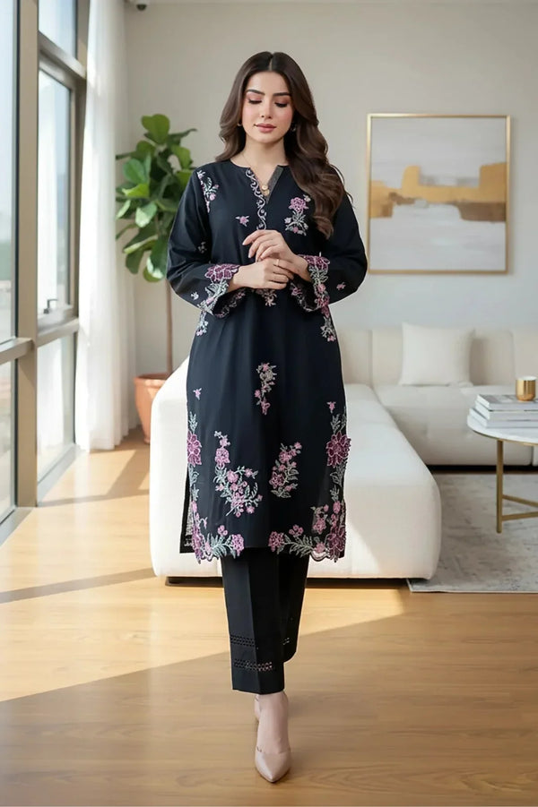 Zara | Premium Embroidered Unstitched Dhanak 2PC Suit